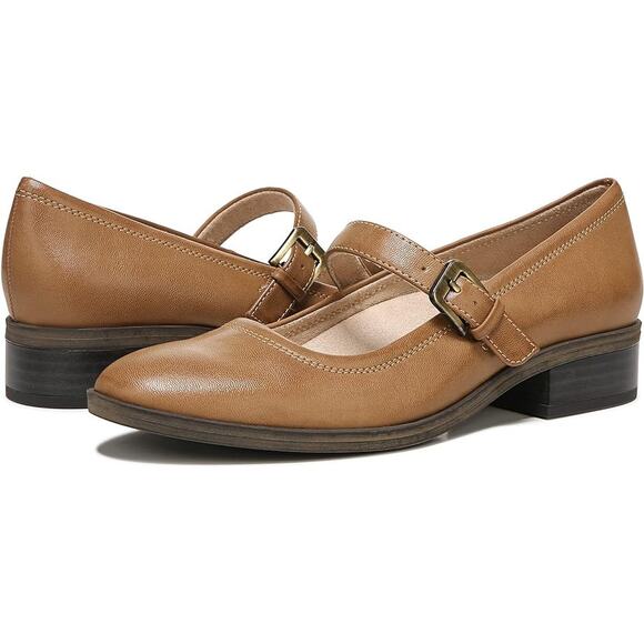 Soul Naturalizer Womens Ramona Mary Jane Flats US 11 Wide EU 42 Brown NIB - Picture 1 of 10